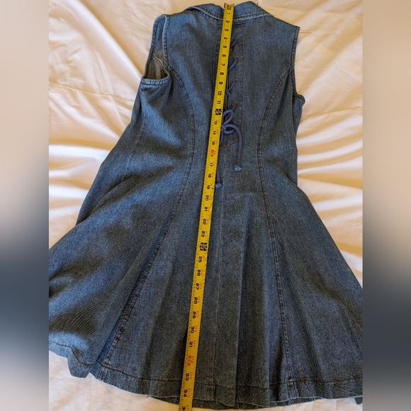 Vintage Blue Denim Dress 90s/Y2K fashion - Picture 12 of 12